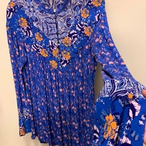 Free People Boho Floral Tunic dress